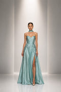 The Seraphina Satin Strapless Gown