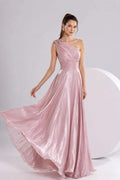 The Rosalind Shimmer One-Shoulder Gown